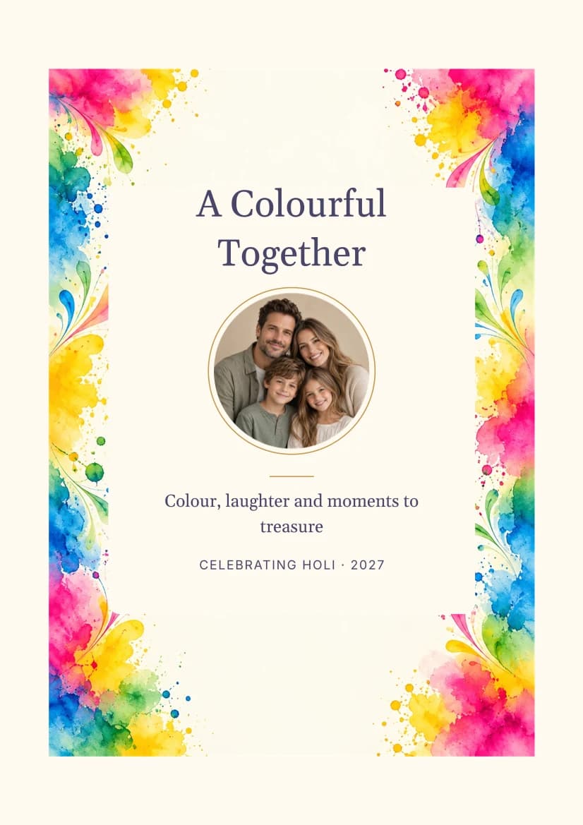 A Colourful Together template preview