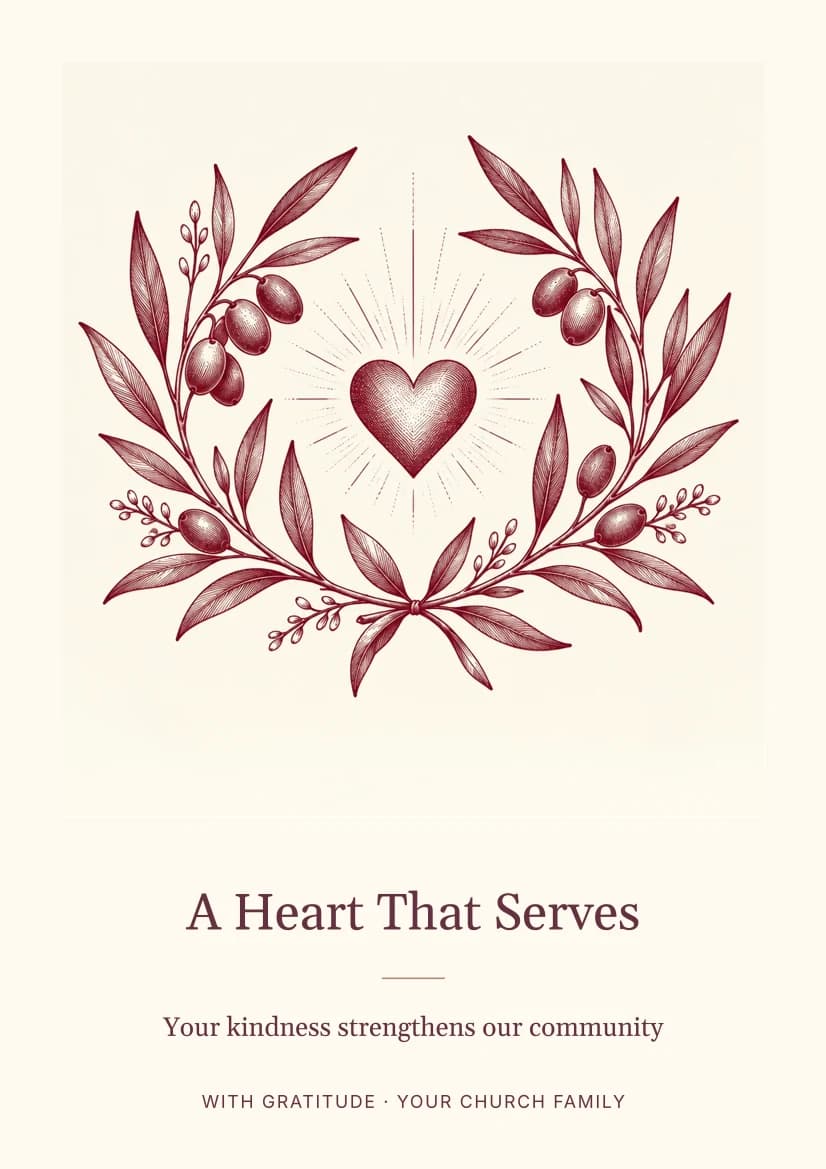 A Heart That Serves template preview