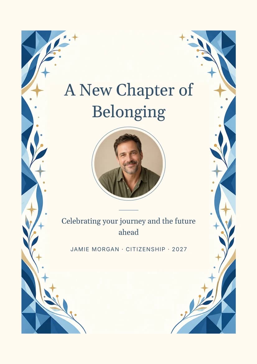 A New Chapter of Belonging template preview