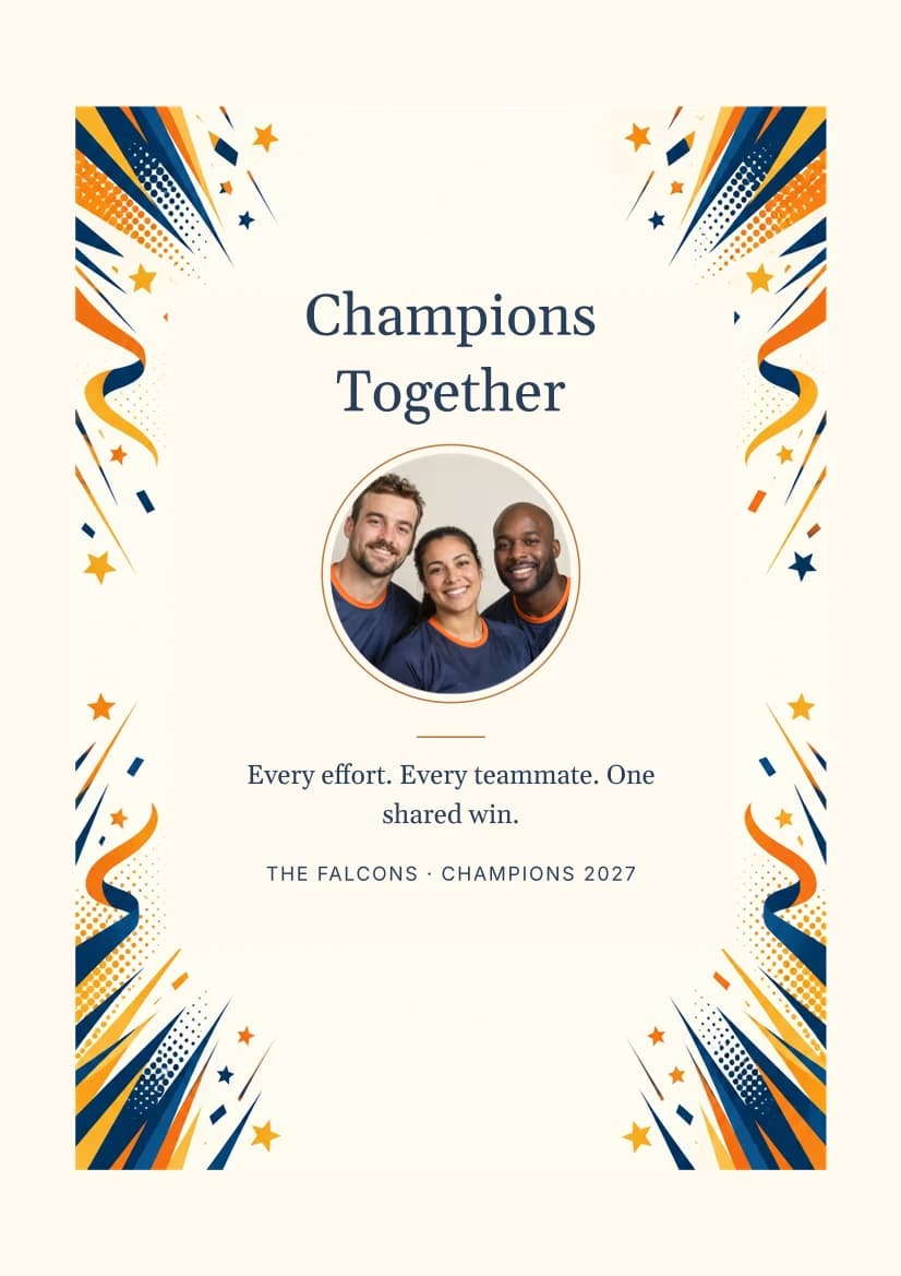 Champions Together template preview