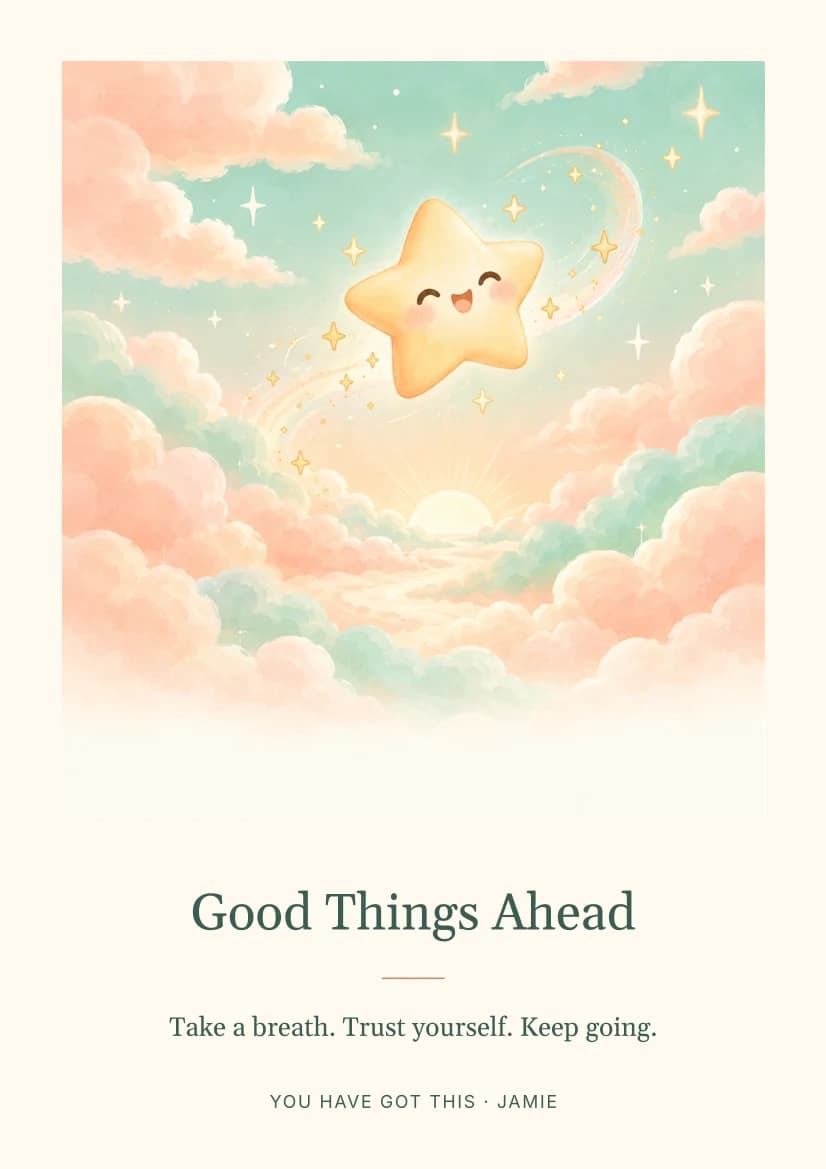Good Things Ahead template preview