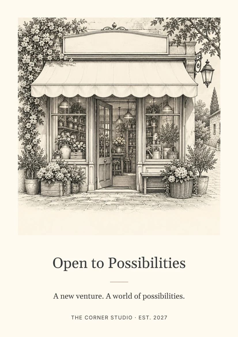 Open to Possibilities template preview