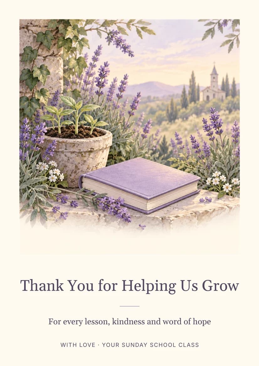 Thank You for Helping Us Grow template preview