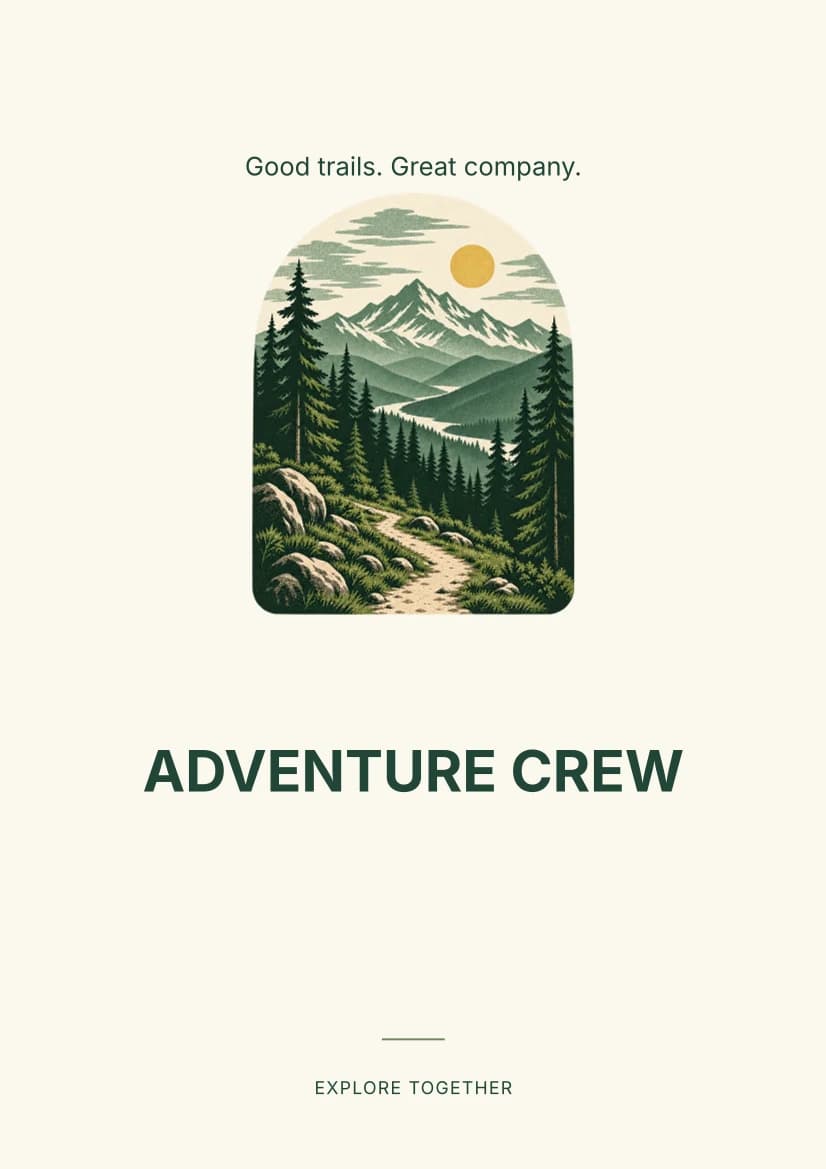 Adventure Crew template preview
