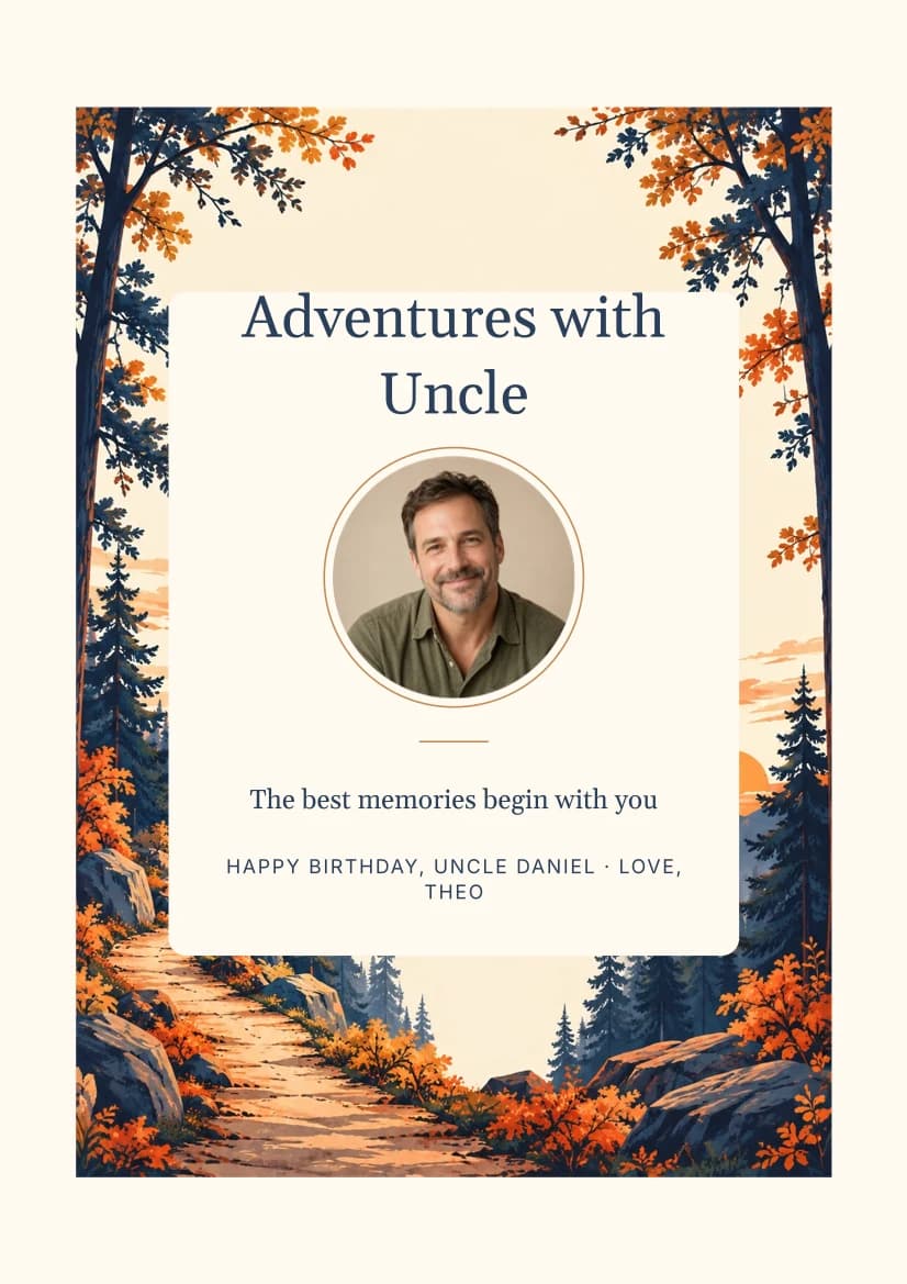 Adventures with Uncle template preview