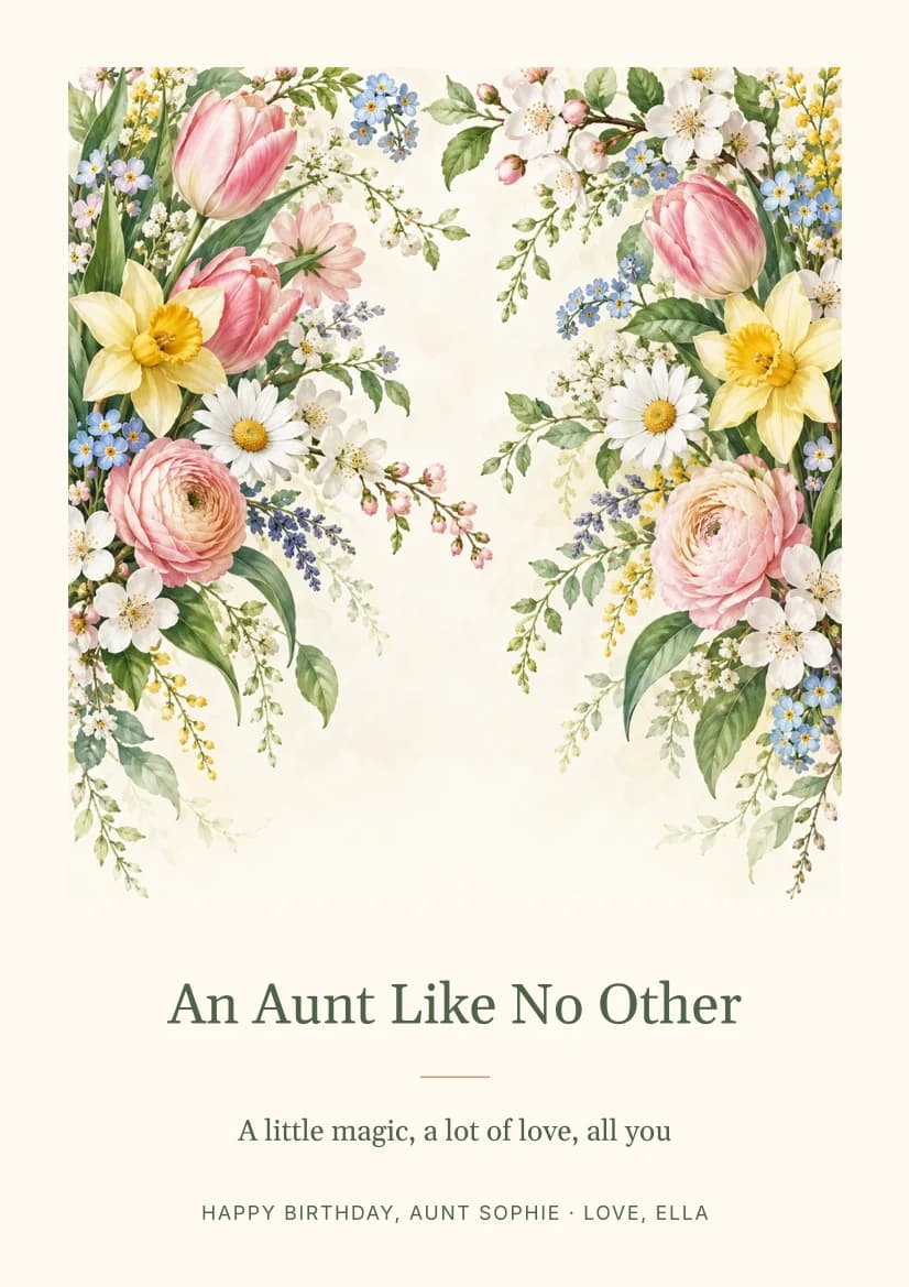An Aunt Like No Other template preview