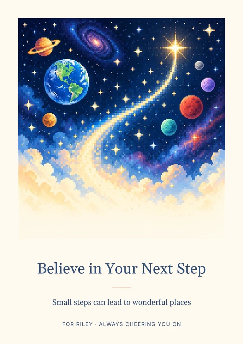Believe in Your Next Step template preview