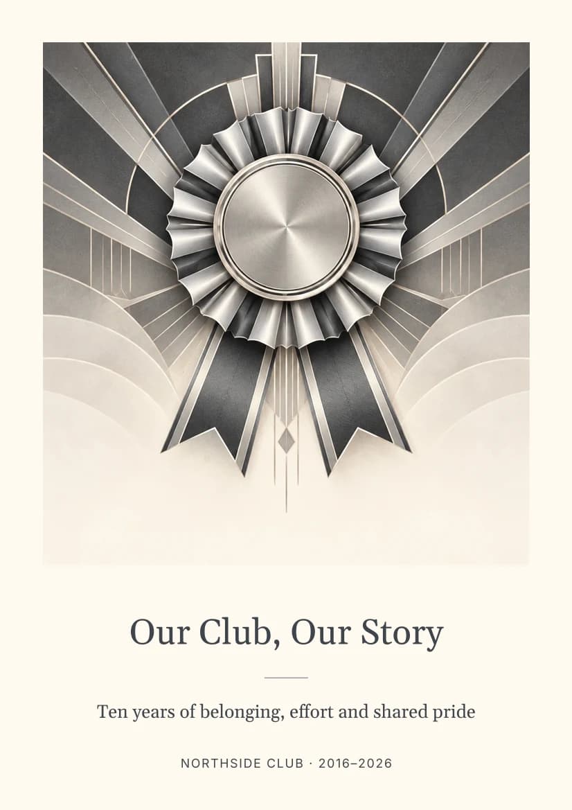 Our Club, Our Story template preview
