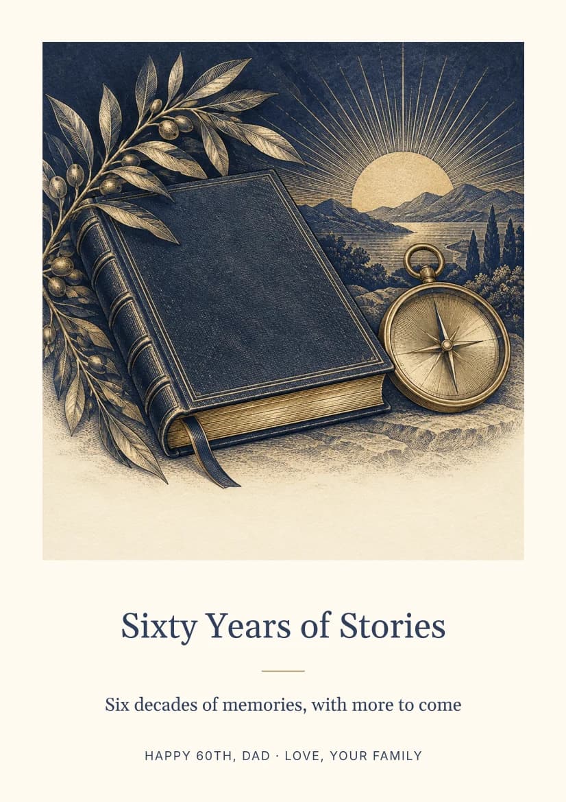 Sixty Years of Stories template preview