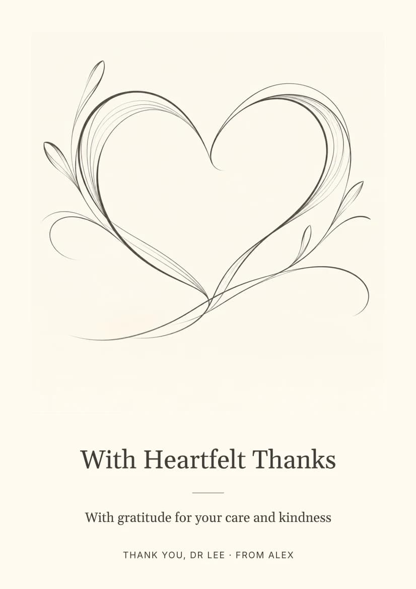 With Heartfelt Thanks template preview