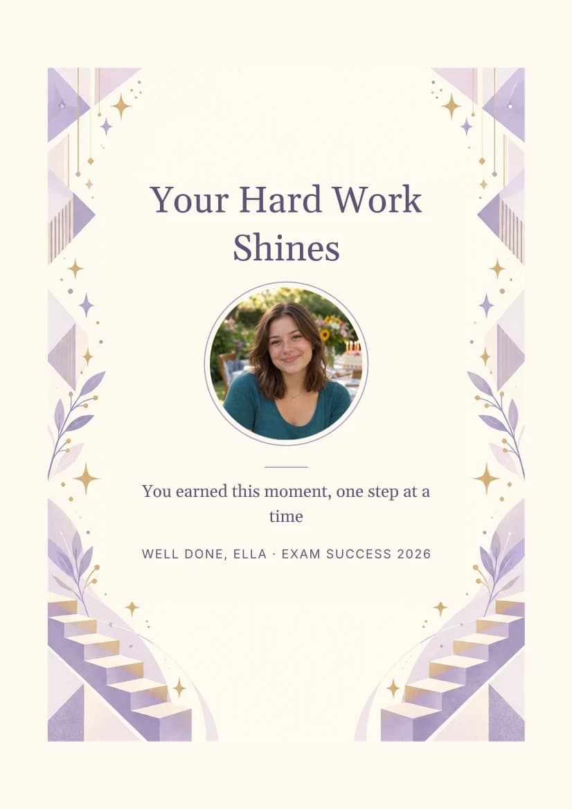 Your Hard Work Shines template preview