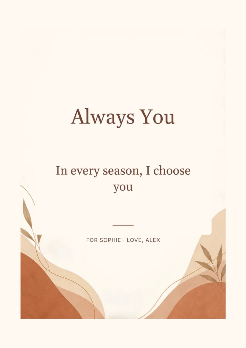 Always You template preview