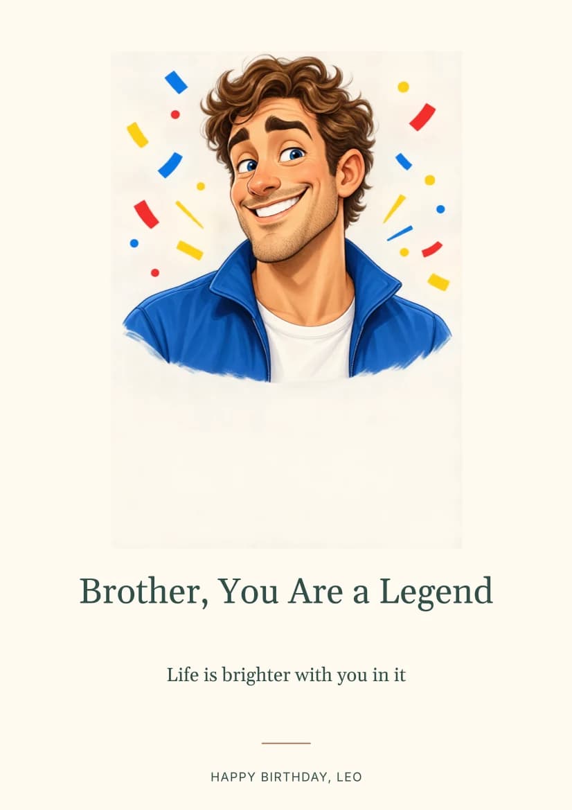 Brother, You Are a Legend template preview