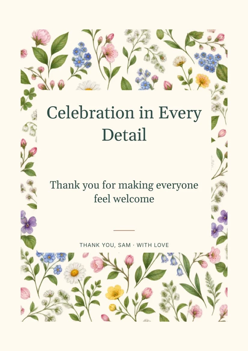 Celebration in Every Detail template preview