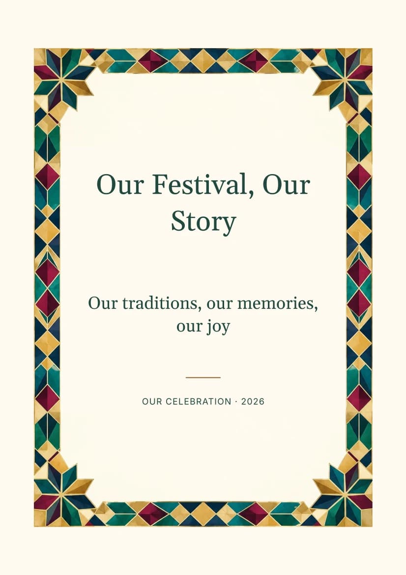 Our Festival, Our Story template preview