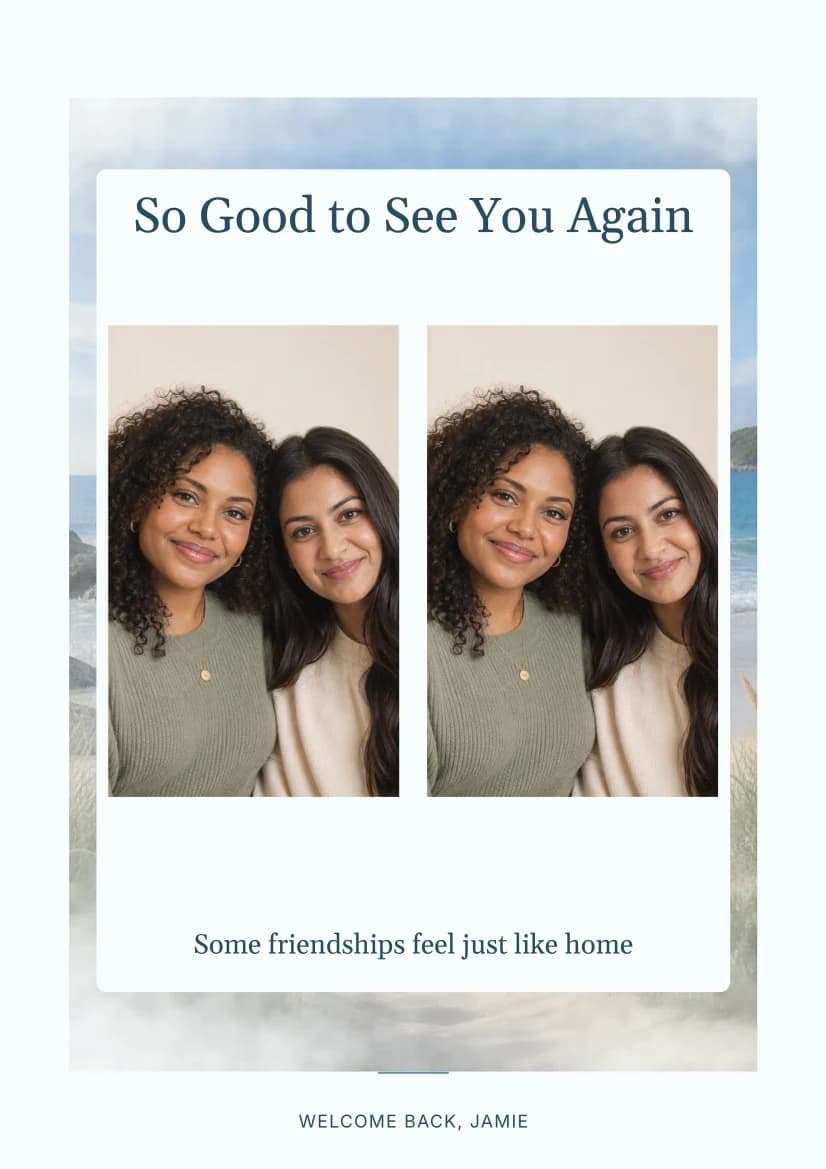 So Good to See You Again template preview