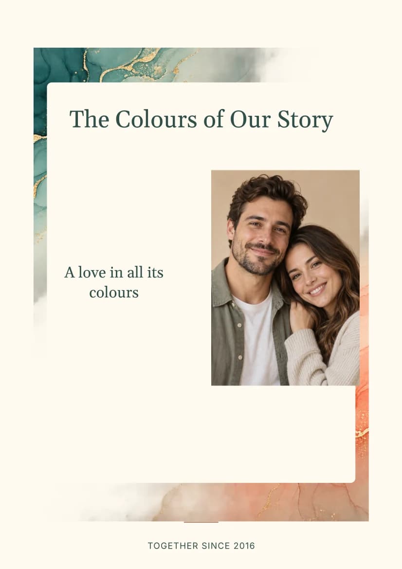 The Colours of Our Story template preview