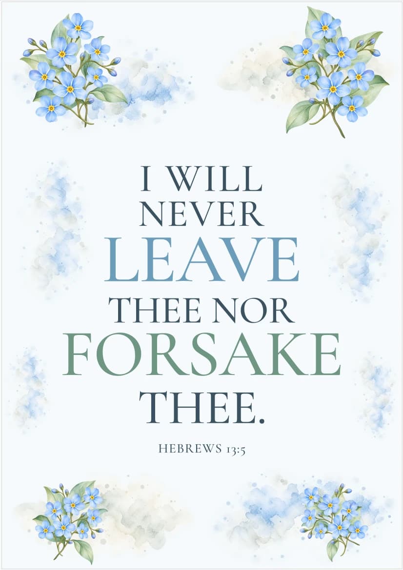 Forget-Me-Not Promise template preview