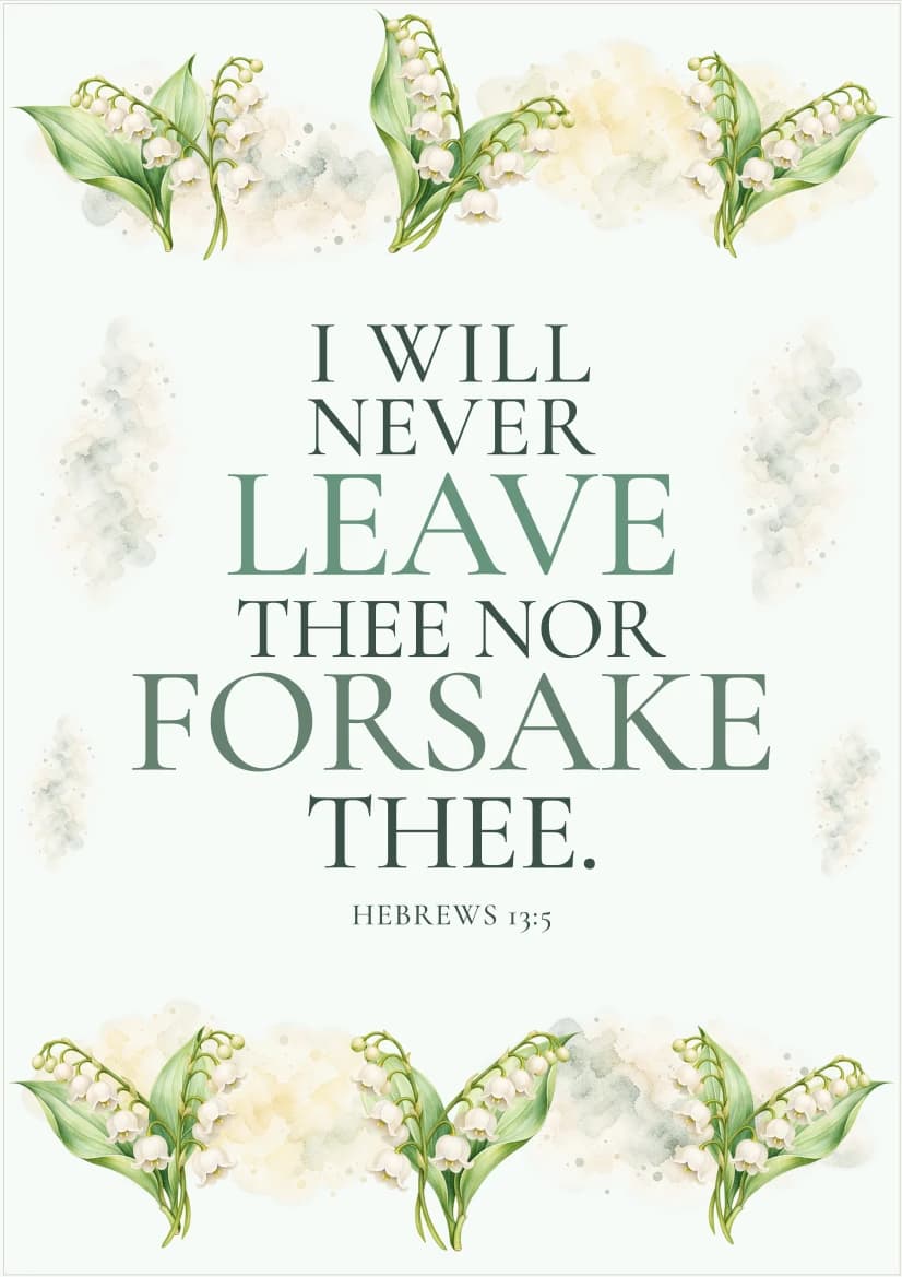 Lily of the Valley Grace template preview