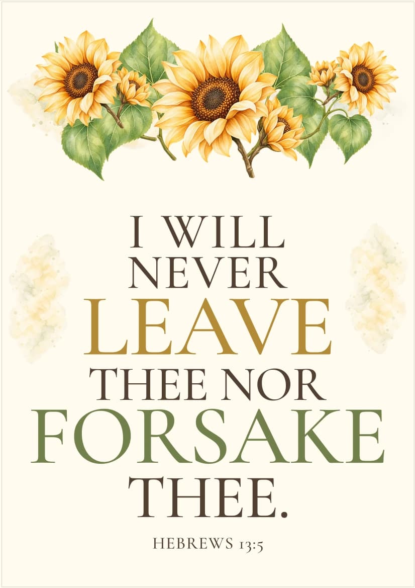 Sunflower Blessing template preview