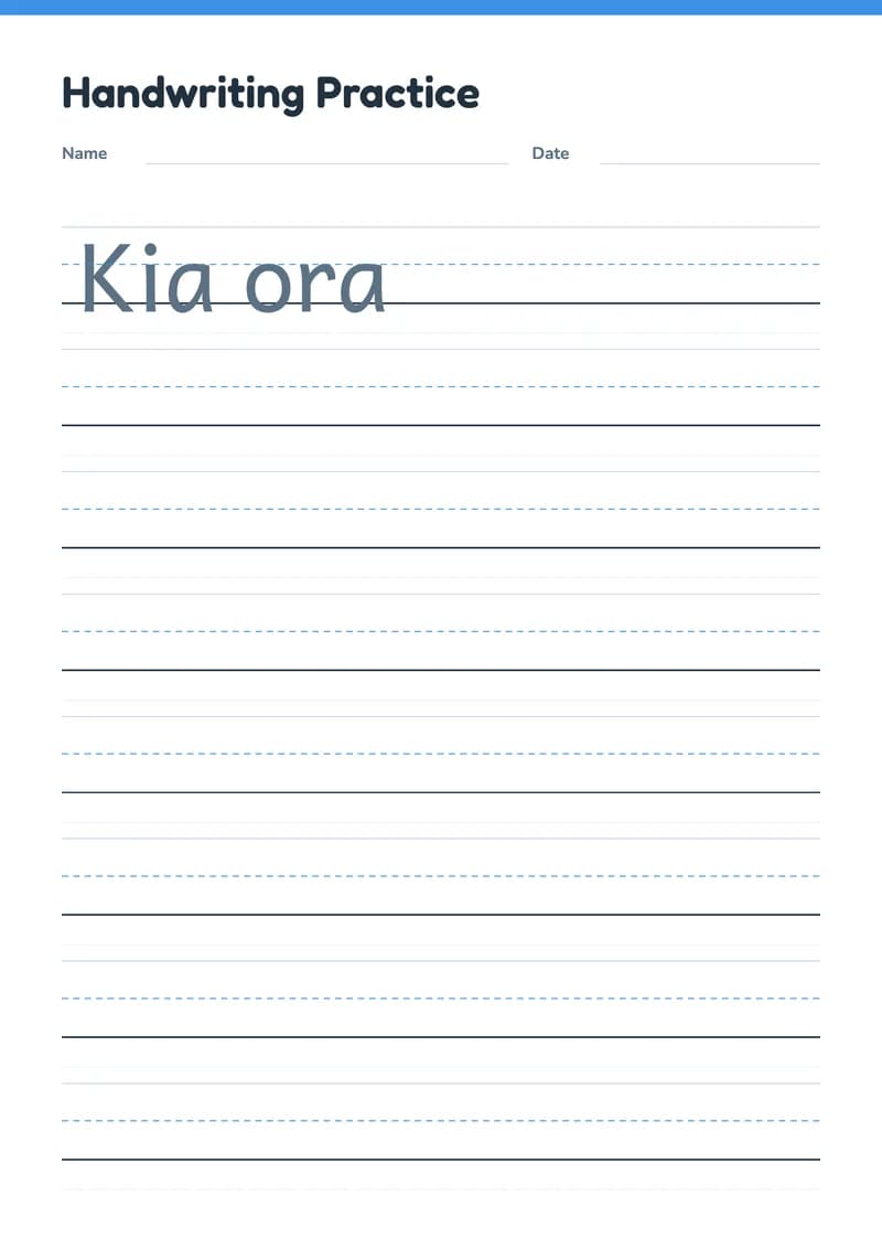 Handwriting Practice