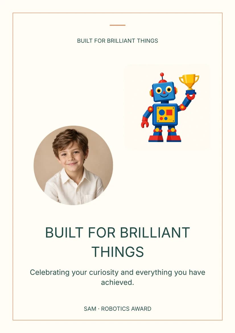 Built for Brilliant Things template preview