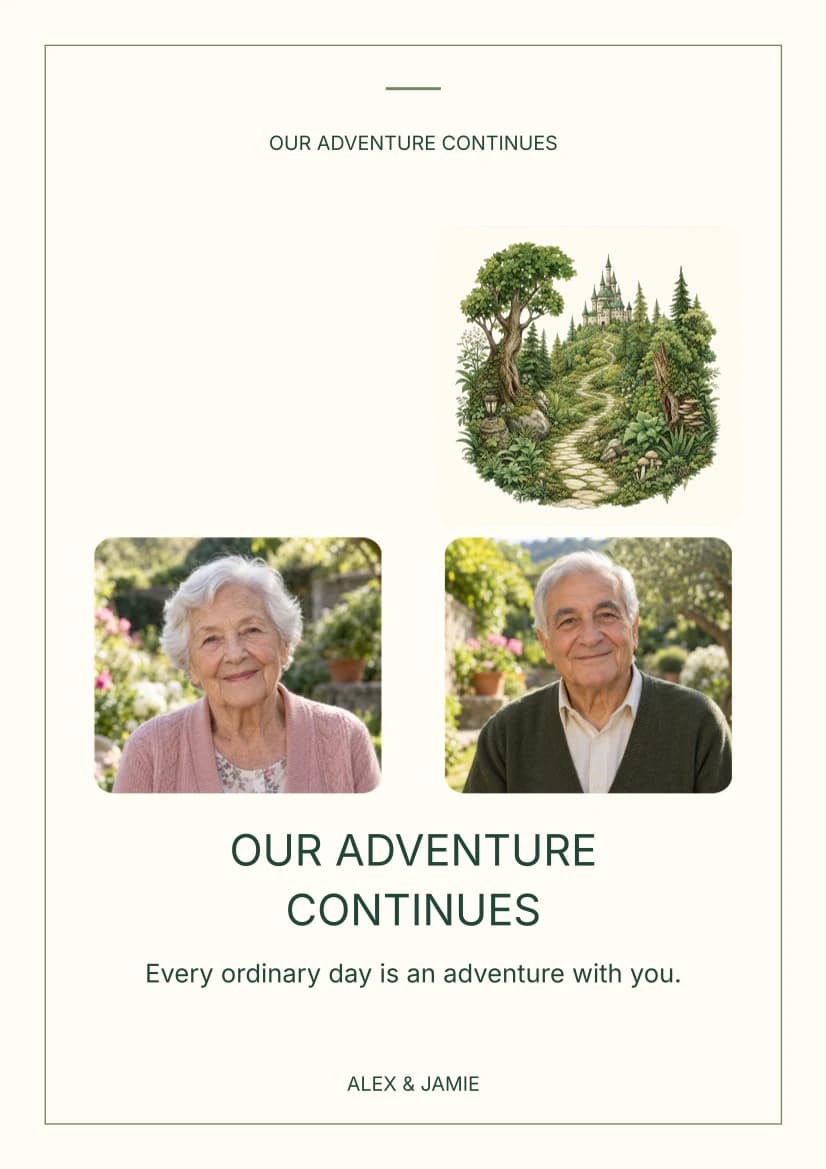 Our Adventure Continues template preview