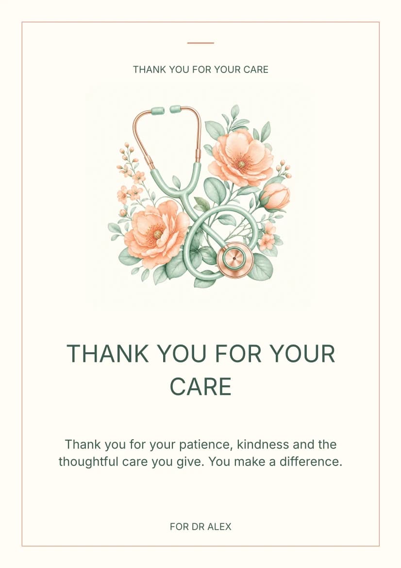 Thank You for Your Care