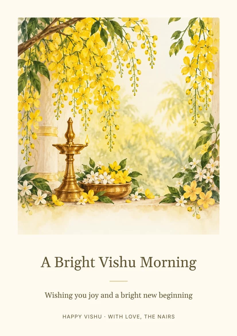 A Bright Vishu Morning template preview