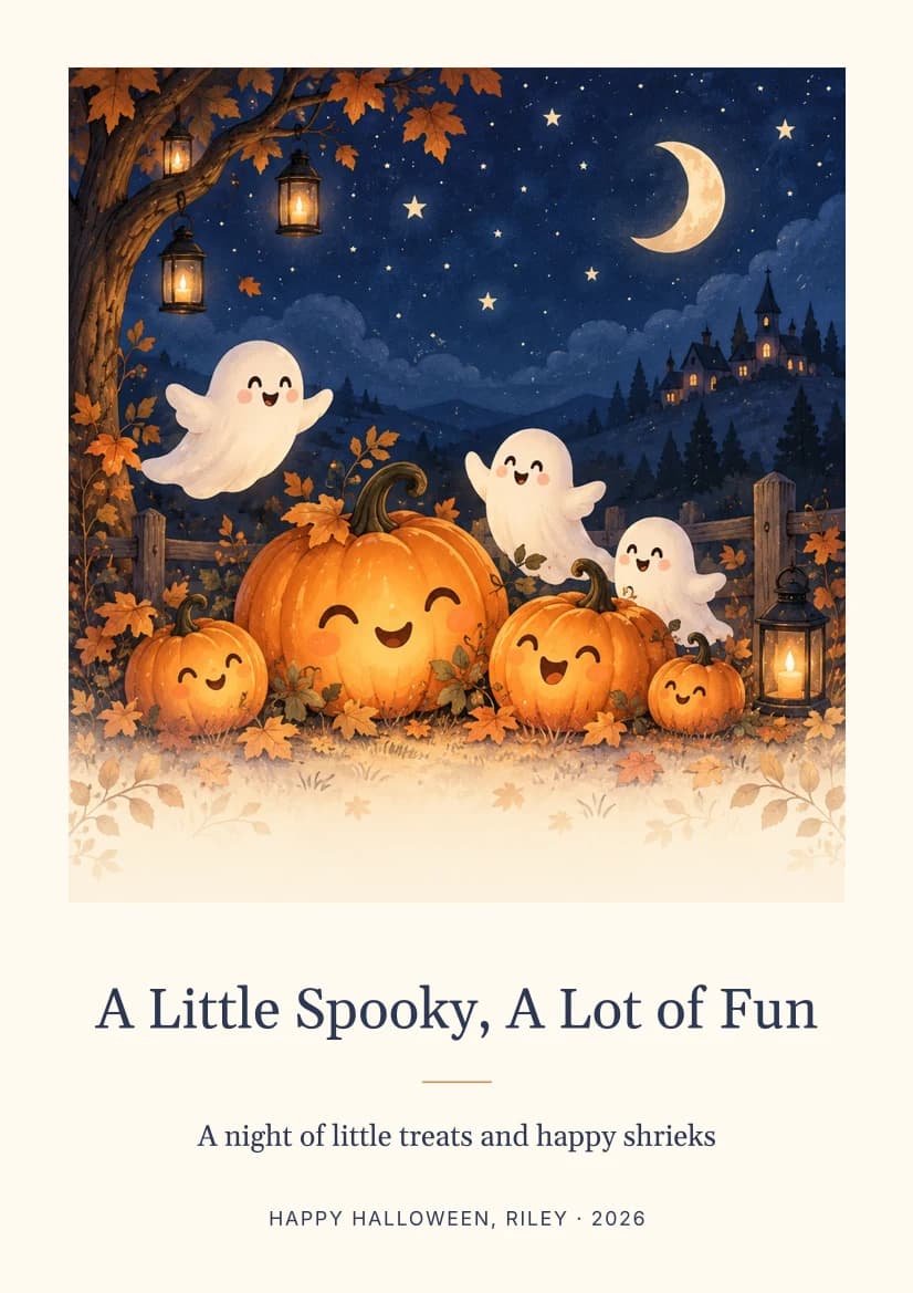 A Little Spooky, A Lot of Fun template preview
