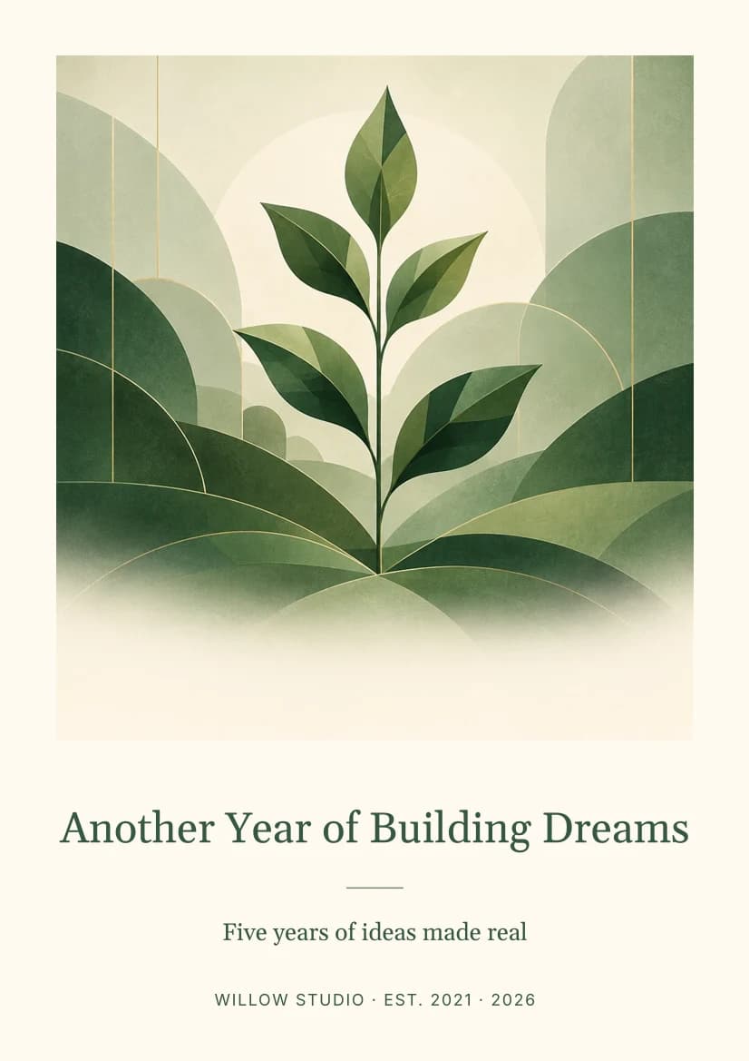 Another Year of Building Dreams template preview