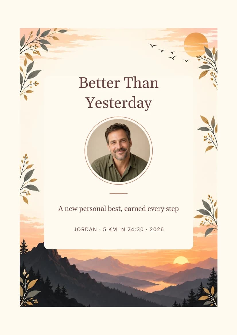 Better Than Yesterday template preview