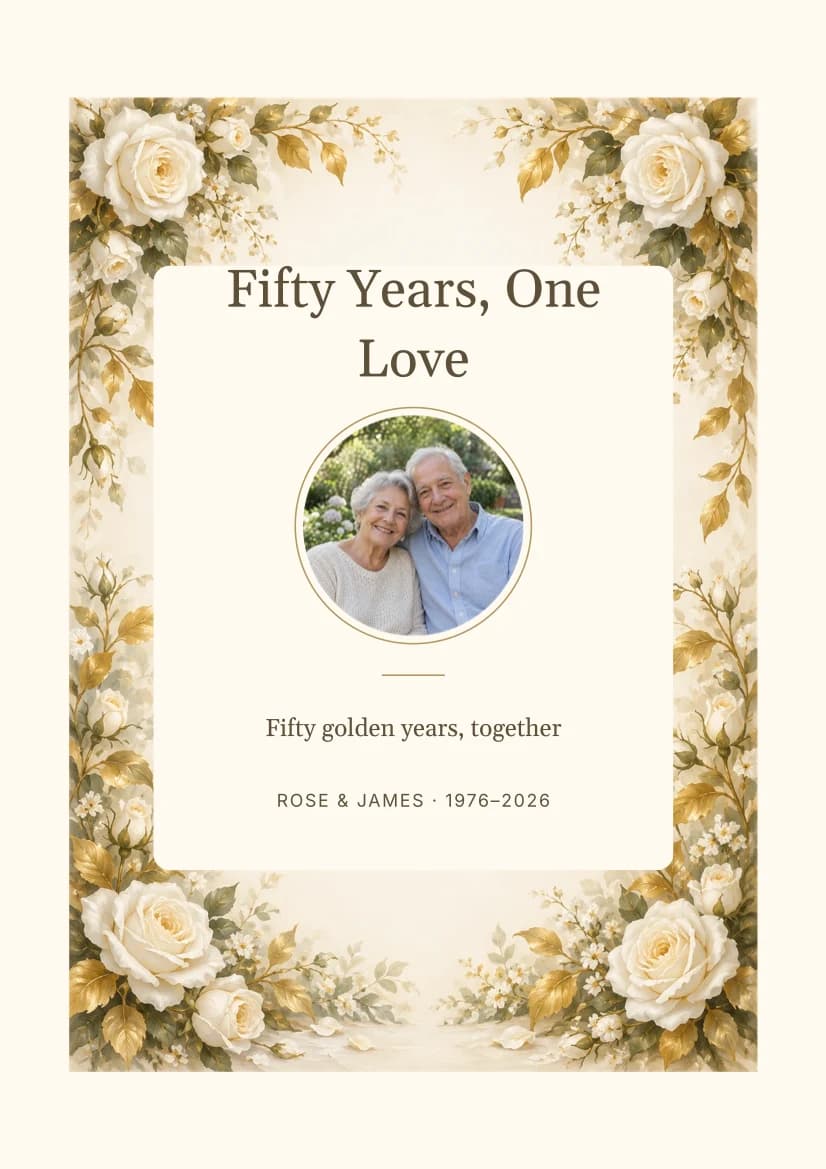 Fifty Years, One Love template preview