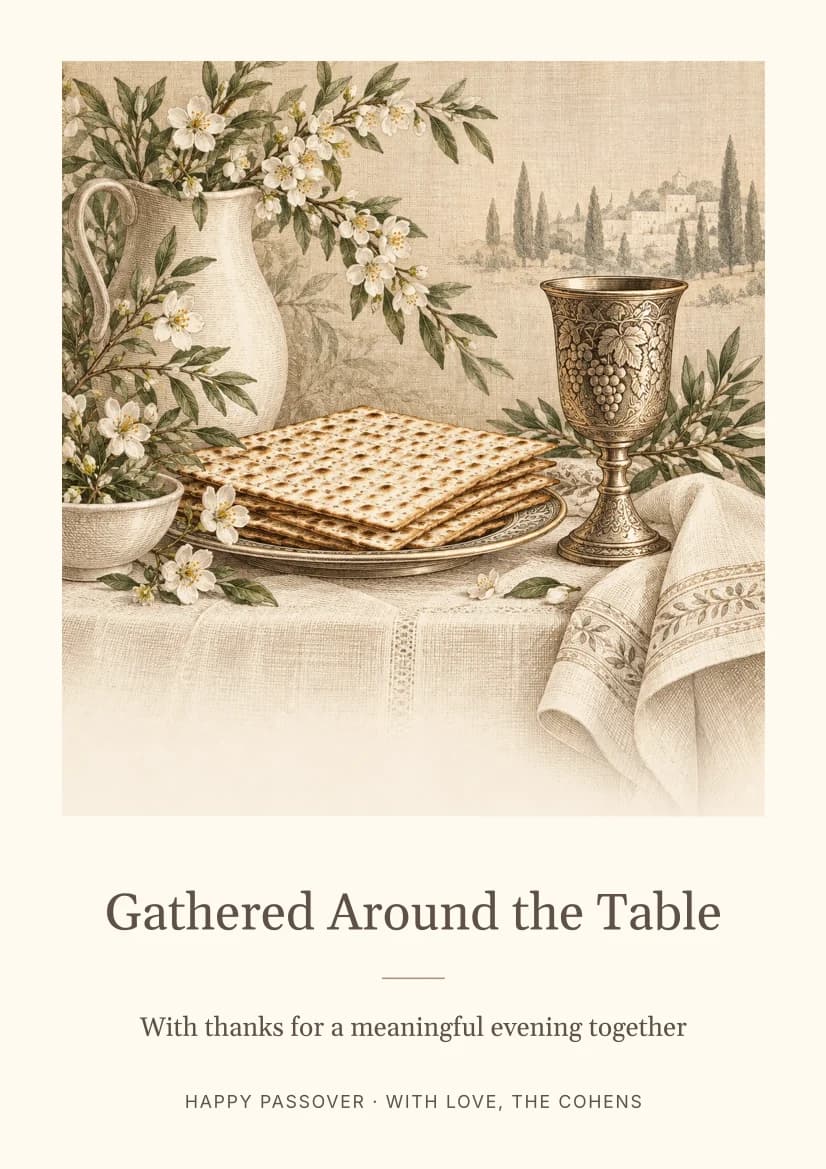 Gathered Around the Table template preview