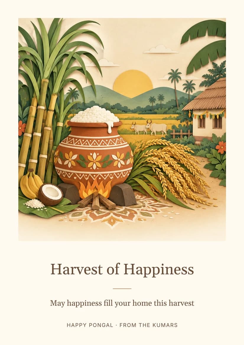 Harvest of Happiness template preview