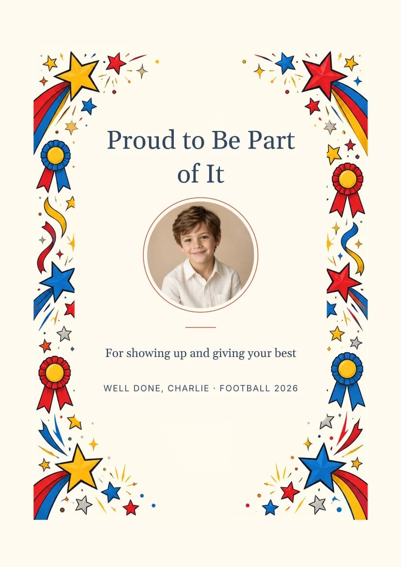 Proud to Be Part of It template preview