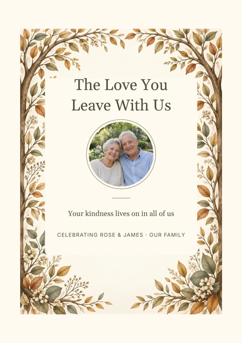 The Love You Leave With Us template preview