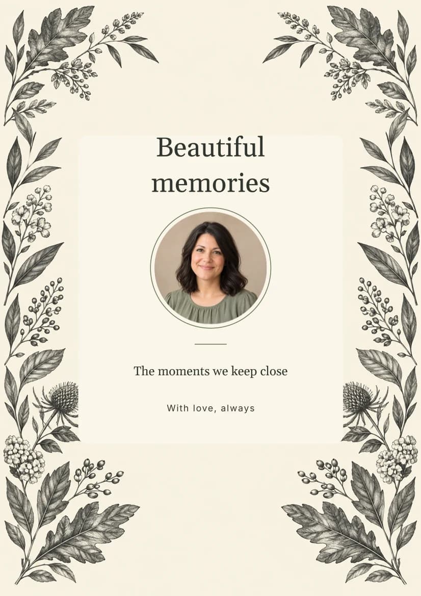 Botanical Ink template preview