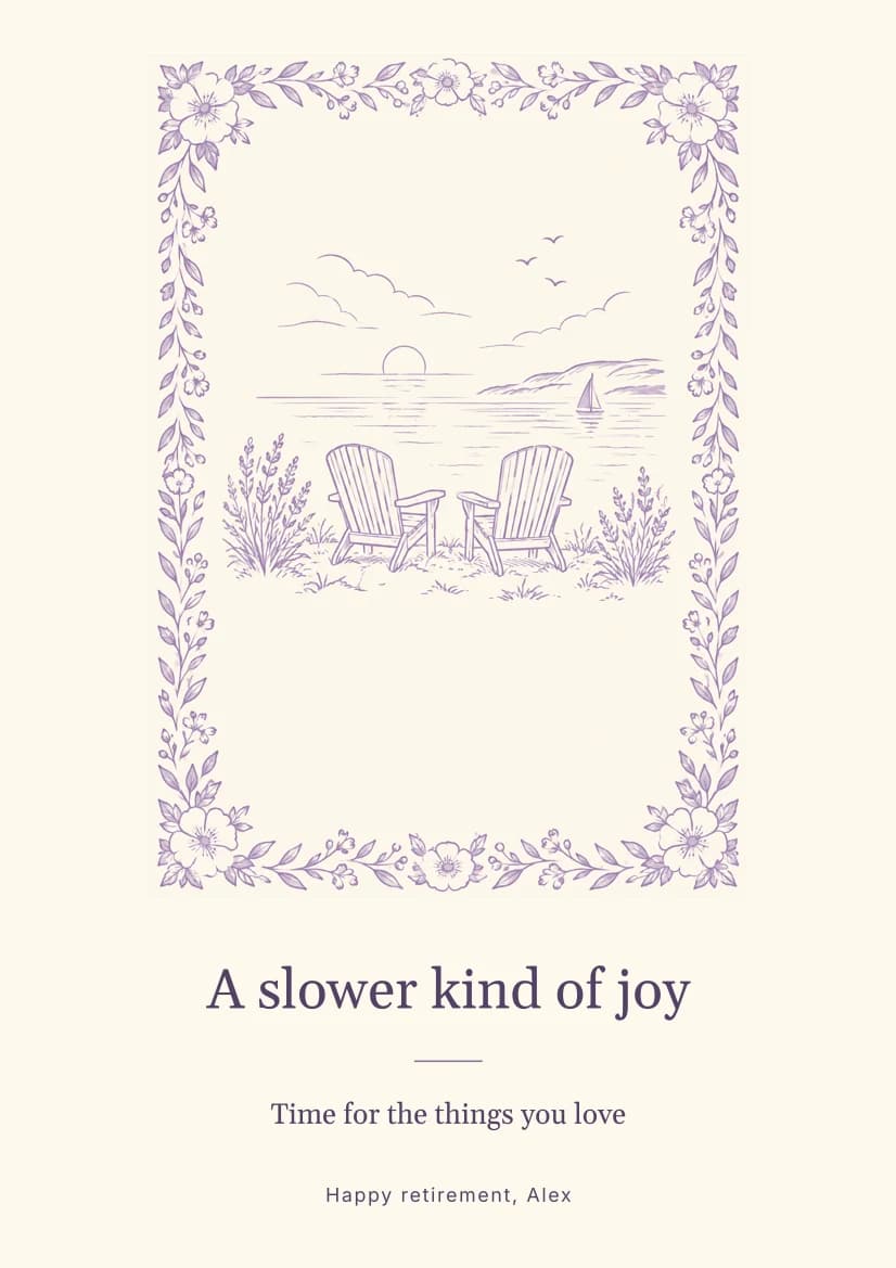 Lavender Horizons template preview
