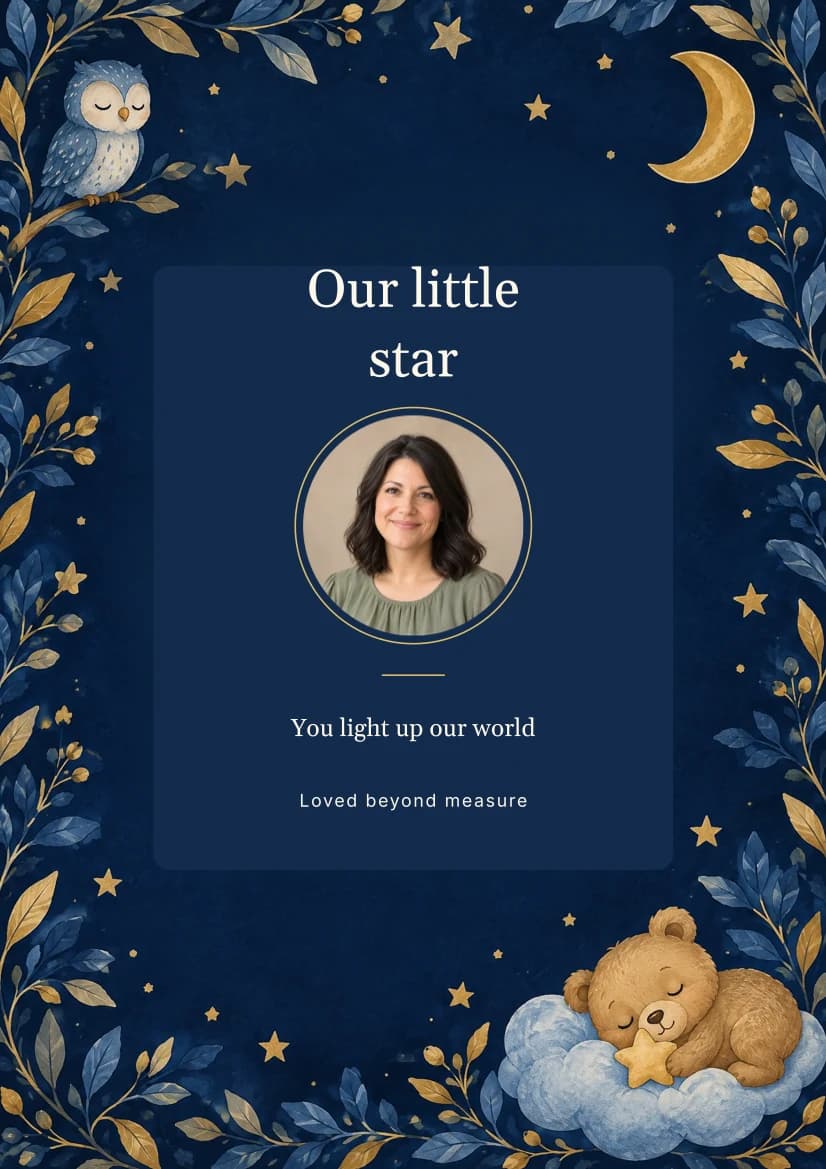 Moonlit Keepsake template preview