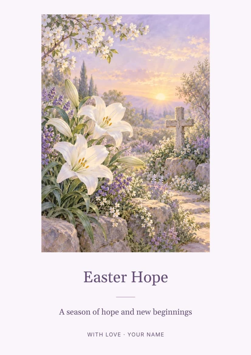 Easter Hope template preview