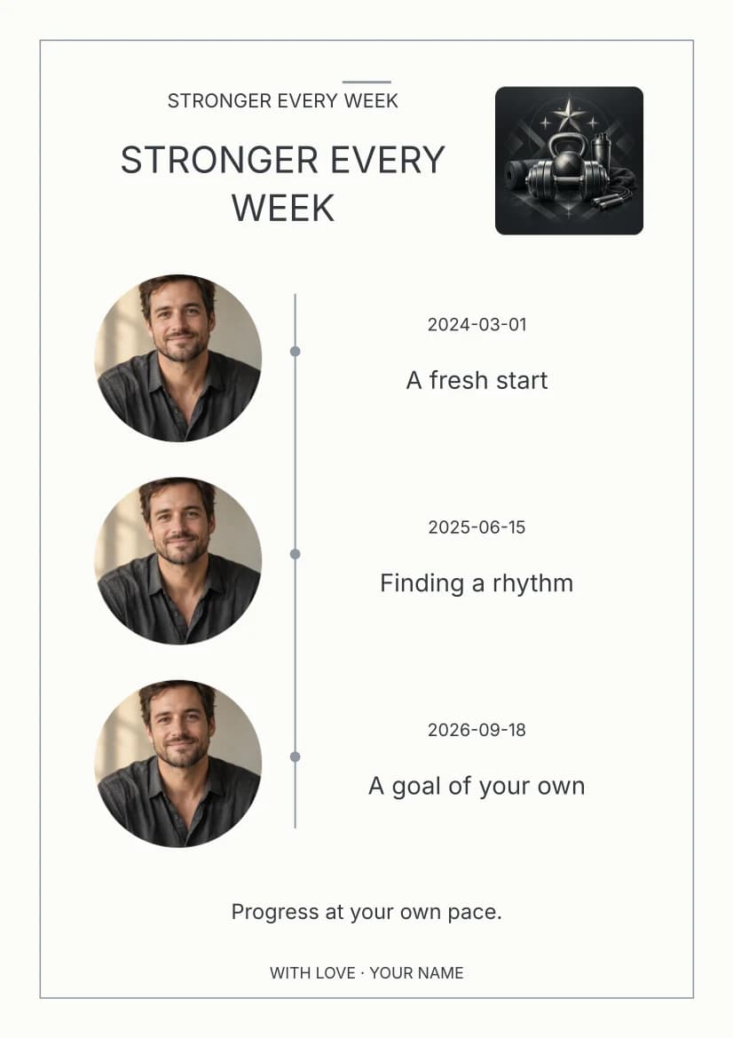 Stronger Every Week template preview
