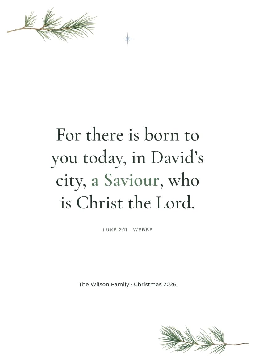 A Saviour Is Born