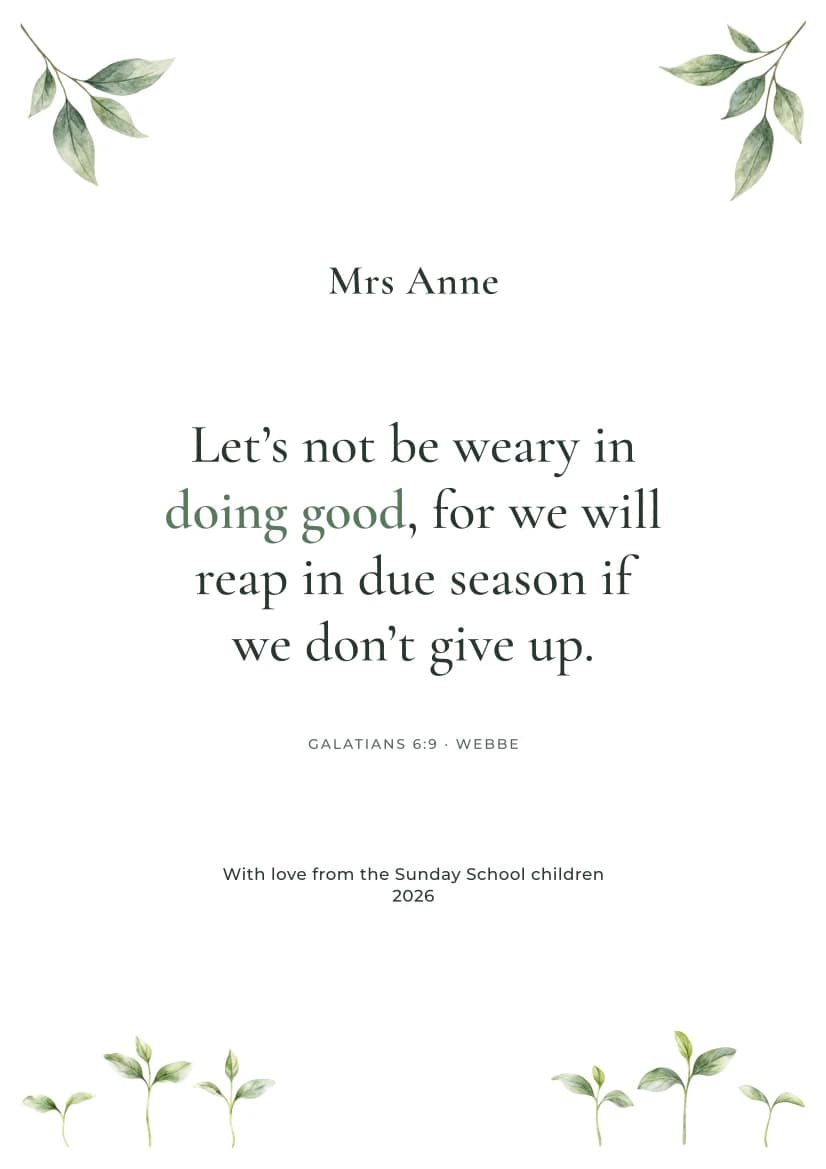 Do Not Grow Weary