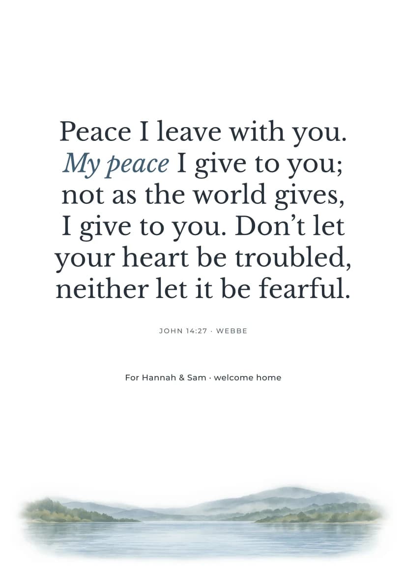 Peace Like Still Water