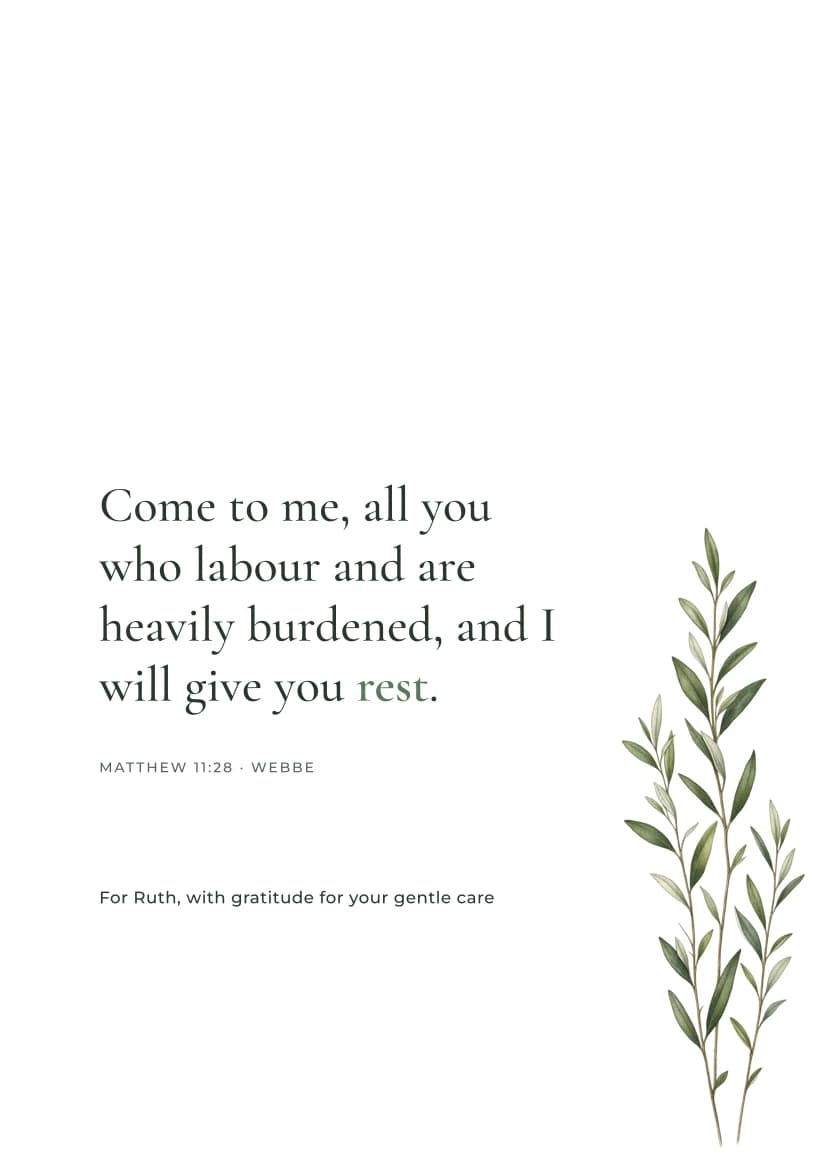Rest for the Weary