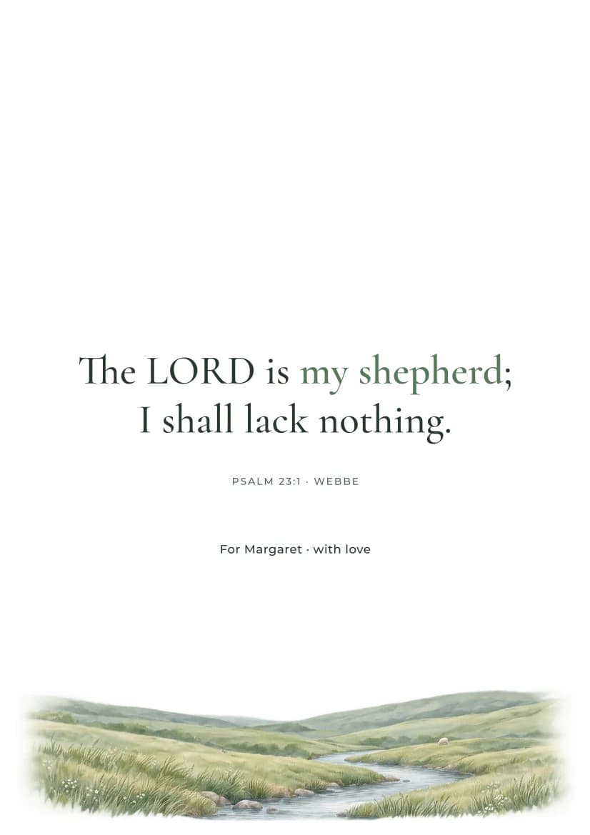 The Lord Is My Shepherd