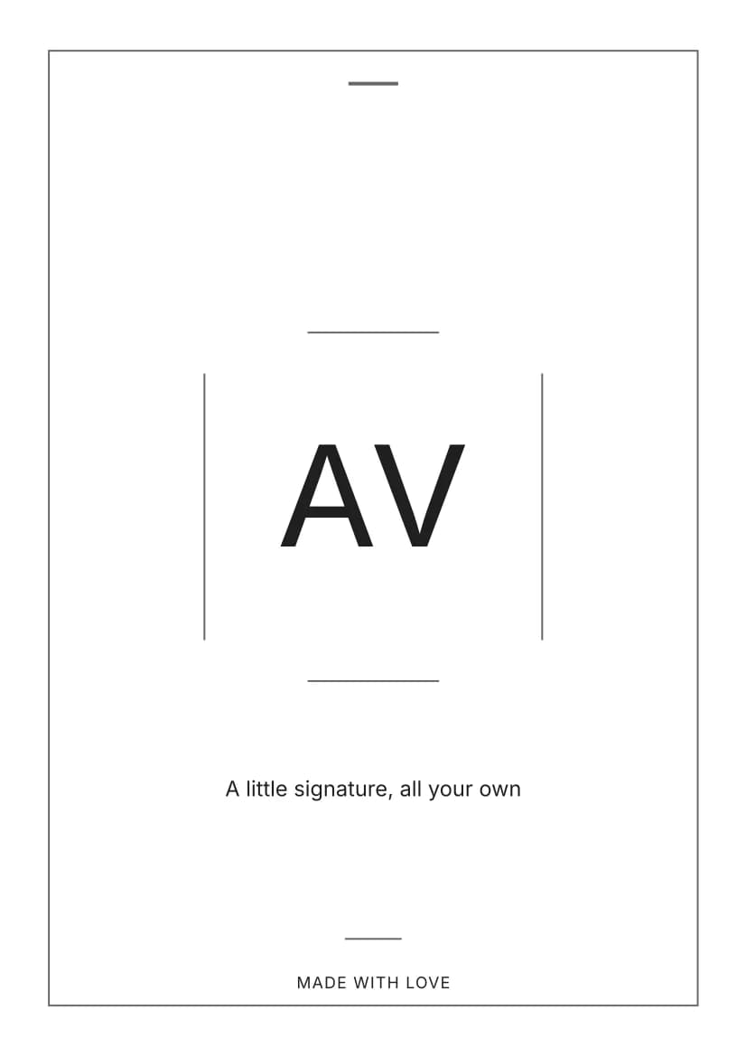 A Little Signature template preview