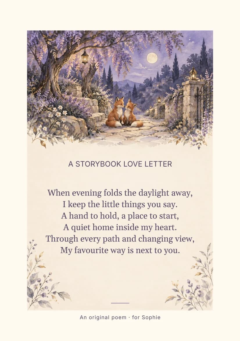 A Storybook Love Letter