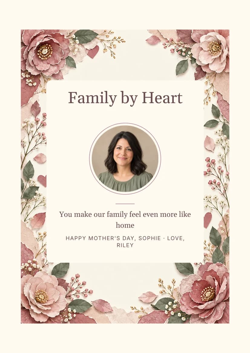Family by Heart template preview